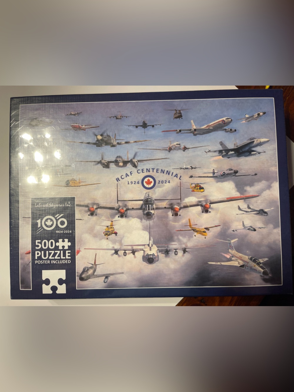RCAF Centennial 500-Piece Jigsaw Puzzle - Navy/Blue